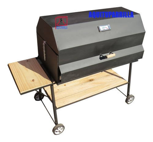 Imagen 2 de 4 de Parrilla A Gas 1m Ref. Con Horno Pizzero Carro Y Mesada