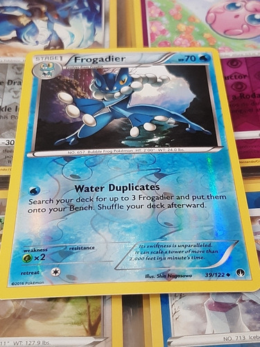 Frogadier 39/122 De Pokemon Tcg,reverse. (Usado)