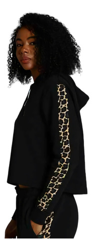 Sudadera Puma Corta Leo Cropped Mujer Original
