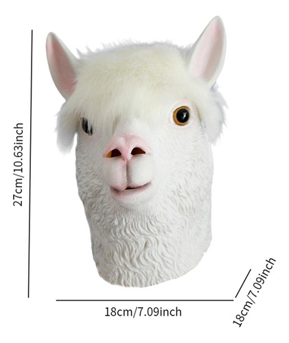Máscara De Alpaca Tocado Máscara De Animal Máscara De