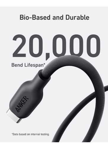 Cable Anker Usb-c A Usb-c 2m, Mfi, Bio-basado