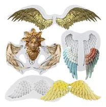 Comprar Lingzhi Alas De Ángel Moldes De Fondant Molde De Silicona De
