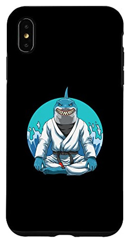 Funda Para iPhone XS Max Jiu Jitsu Shark With Gi - Grappl-02