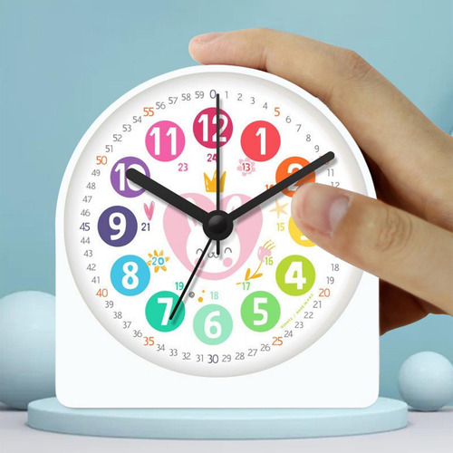 Reloj Despertador Analógico Silencioso Para Niños, Conejo