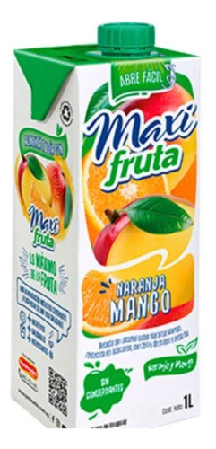 Jugo Maxi Fruta 1 Litro Sabor Naranja - Mango Pack X12