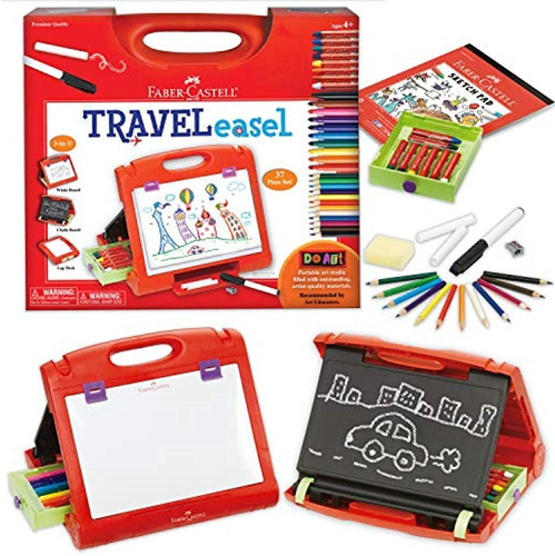 Kit De Arte Portatil Faber Castell Do Art Travel Easel Para