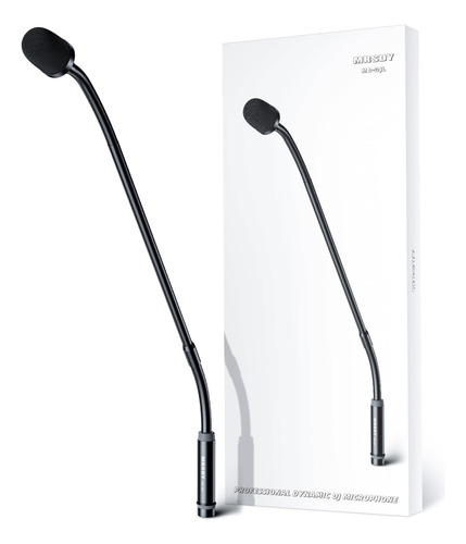 Micrófono De Cuello De Cisne Profesional Dinámico Xlr Negro Negro