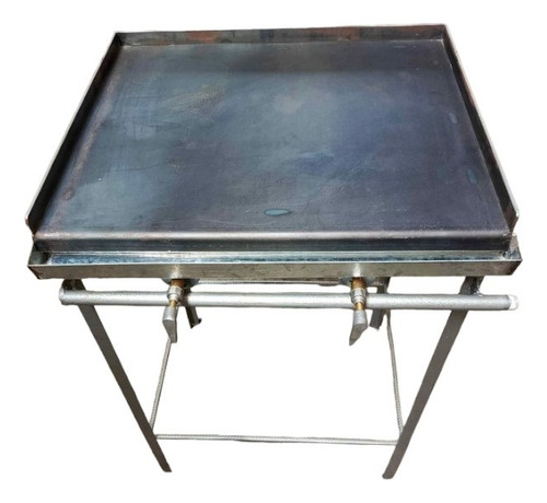 Plancha Industrial De Pedestal Reforzada De 60x50 A Gas