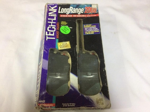 Walkie Talkies Tech Link Long Range 2000, 600mts En Caja