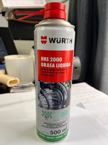 5pz Würth Hhs 2000 Grasa Líquida Adhesiva 500ml
