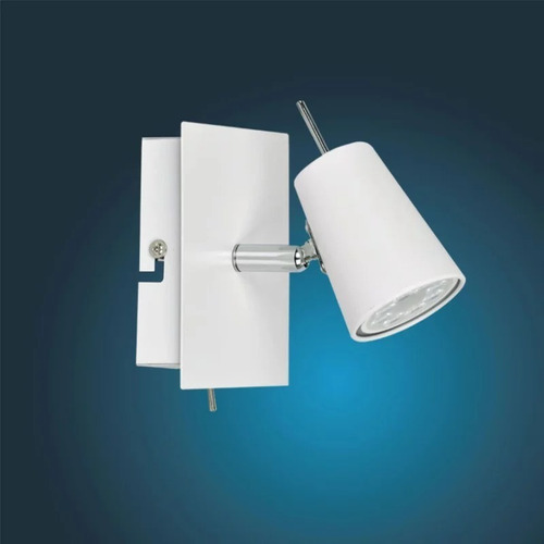 Aplique Pared Led Ayelen Gu10 Candil 1 Luz C/interruptor Bl