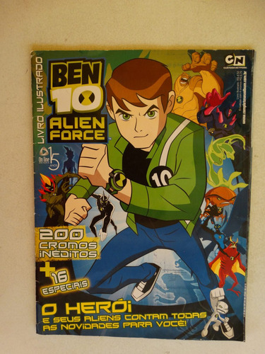 Album Ben 10 Alien Force! Falta 34 Figurinhas De 216!