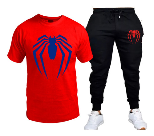 Conjunto Remera Y Pantalon De Spiderman / Para Niños/colores