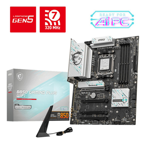 Tarjeta Madre Msi B850 Gaming Plus Wifi, Am5, 4*ddr5, Atx