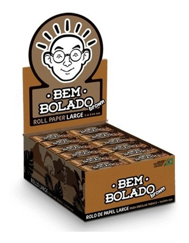 Caixa Seda Bem Bolado Brown Rolo 5 Metros C/ 25 Un