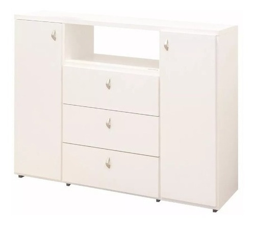 Imagen 2 de 9 de Chiffonier Cajonera Arcón 2606 Comoda 3 Cajones 2 Puertas