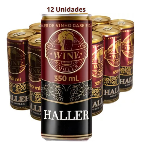 Chopp De Vinho Cremoso Haller Cooler Ecobier 12x350ml Oferta
