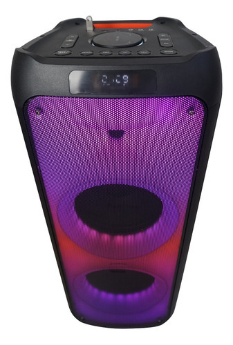 Caja de sonido amplificada Bluetooth Karaoke Beatbox 1800 Luz LED