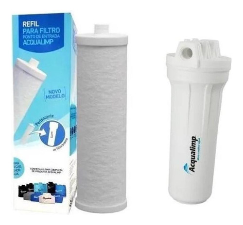 Kit Filtro E Refil Acqualimp Cor Branco