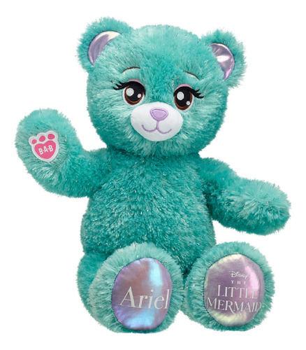 Peluche Oso Ariel La Sirenita Disney Build-a-bear Color Multicolor