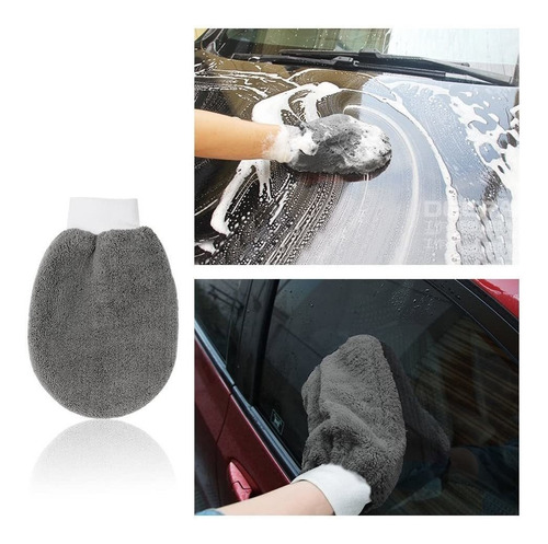 Imagen 5 de 10 de Kit Limpieza Lavado Auto Paños Almohadillas Cepillo Esponja