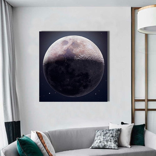 Cuadro Decorativo Moderno Fotografia Luna M1 70x70cms