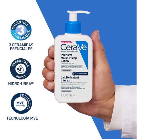 Loción Cerave Hidratante Intensa 236 Ml