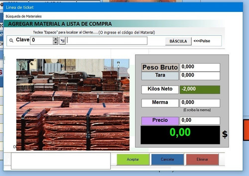 Programa Para Control De Chatarra