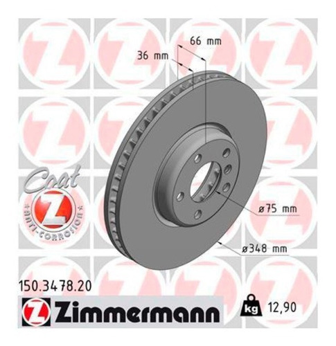 Disco De Freio Diant. Esquerdo Bmw 550i Sedan 2009-17 (f10)