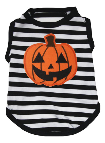 Petitebella Linda Camisa De Calabaza Para Perro (rayas, Med.