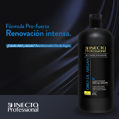 Acondicionador Inecto Professional Oro De Argan X 650ml