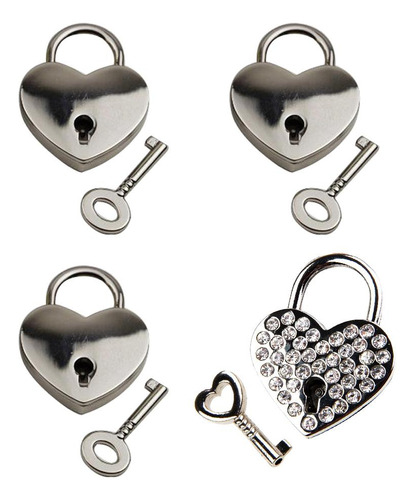 Llave De Con Cerradura De Aleación De Zinc 4 Piezas Para De