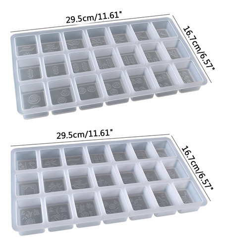 (a) Molde De Resina Epoxi De Cristal Uv Mahjong Tiles, Para