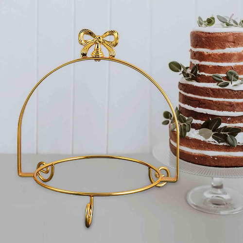 Expositor De Mesa De Sobremesas, Prato De Ouro E 1 Camada