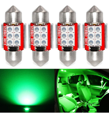 Phinlion Super Bright De3022 Bombilla Led Verde 3030 6-smd F