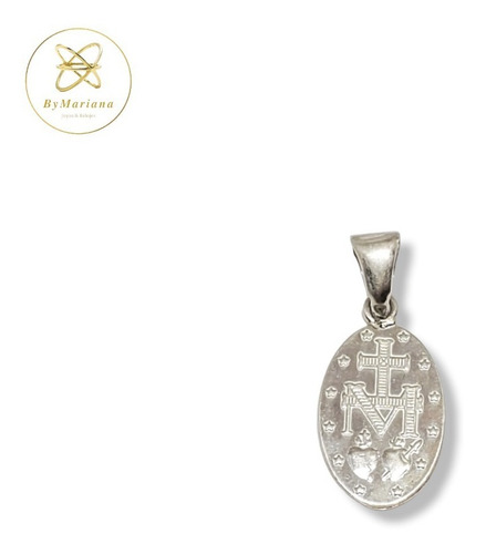 Dije Plata Y Oro Medalla Milagrosa Chica