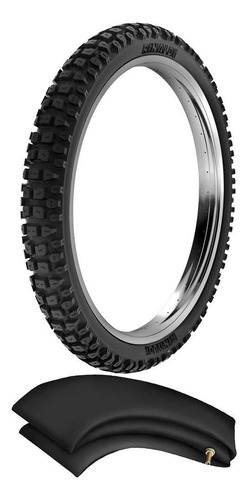 Kit Pneu Bros Xtz150 Xre190 90/90-19 Rt36 Rinaldi + Camara