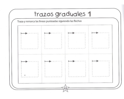 Imagen 2 de 4 de Trazos Graduales 1 2 3 Libro Preescolar Paquete Color Y Arte