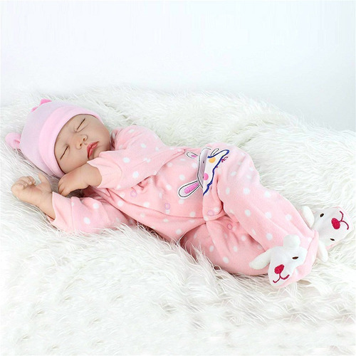 Boneca Dormindo Bebe Reborn - Muñeca De Peluche (55 Cm)