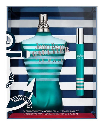 Imagem 1 de 4 de Kit Jean Paul Gaultier Le Male Edt 200ml + Travel Size 10ml