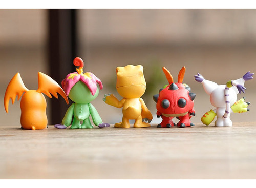 Kit Com 9 Digimons - Action Figures