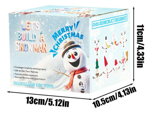 . Kit De Muñeco De Nieve De Arcilla For Modelar Arcilla Seca