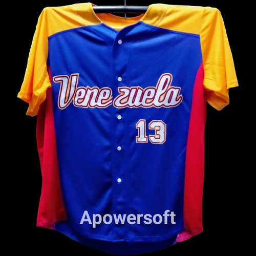 Imagen 4 de 6 de Camisa Clásico De Béisbol Venezuela