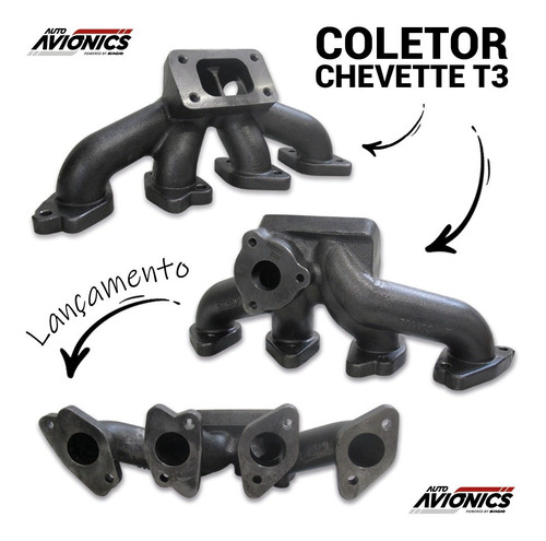 Coletor Escape Turbo Motor Ohc Chevette Para Turbo T3