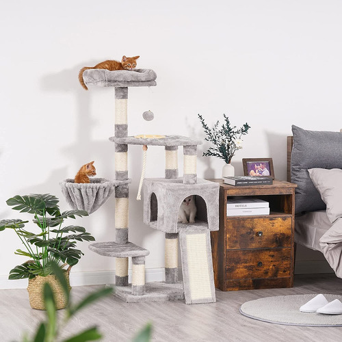 Heybly Cat Tree Cat Tower For Indoor Cats Multi-level Cat Fu