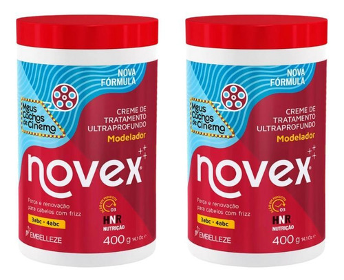 Creme De Tratamento Novex 1kg Meus Cachos Cinema - Kit C/2un
