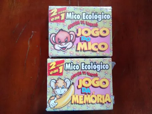 Kit 2 Jogos: Memória E Mico Ecologico 2x1 - 32 Cartas