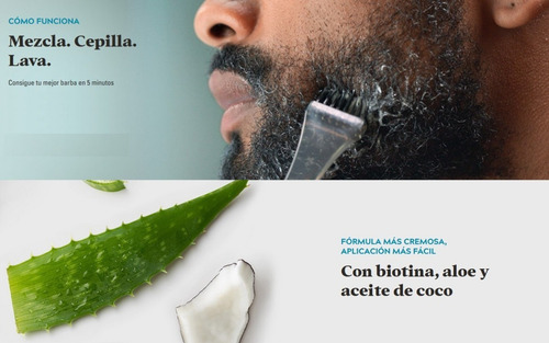 Imagen 4 de 5 de Just For Men Tintura En Gel Para Barba Y Bigote Cubre Canas