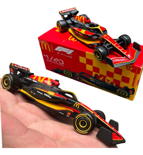 Miniatura Carro Formula 1 Mc Donalds F1 O Filme 1/43 Vermelho