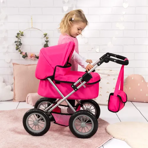 Carrito Plegable Para Muñecas Tipo Paraguas – Diseño Estable Y Ligero, Regalo Ideal Para Niñas De 3 Años